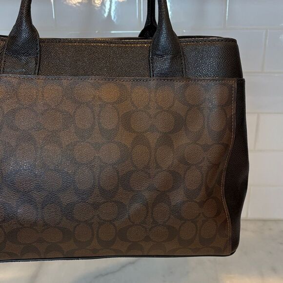 Coach Bag Purse Handbag Casey Tote In Signature Canvas Pocketbook Bag - Picture 6 of 16